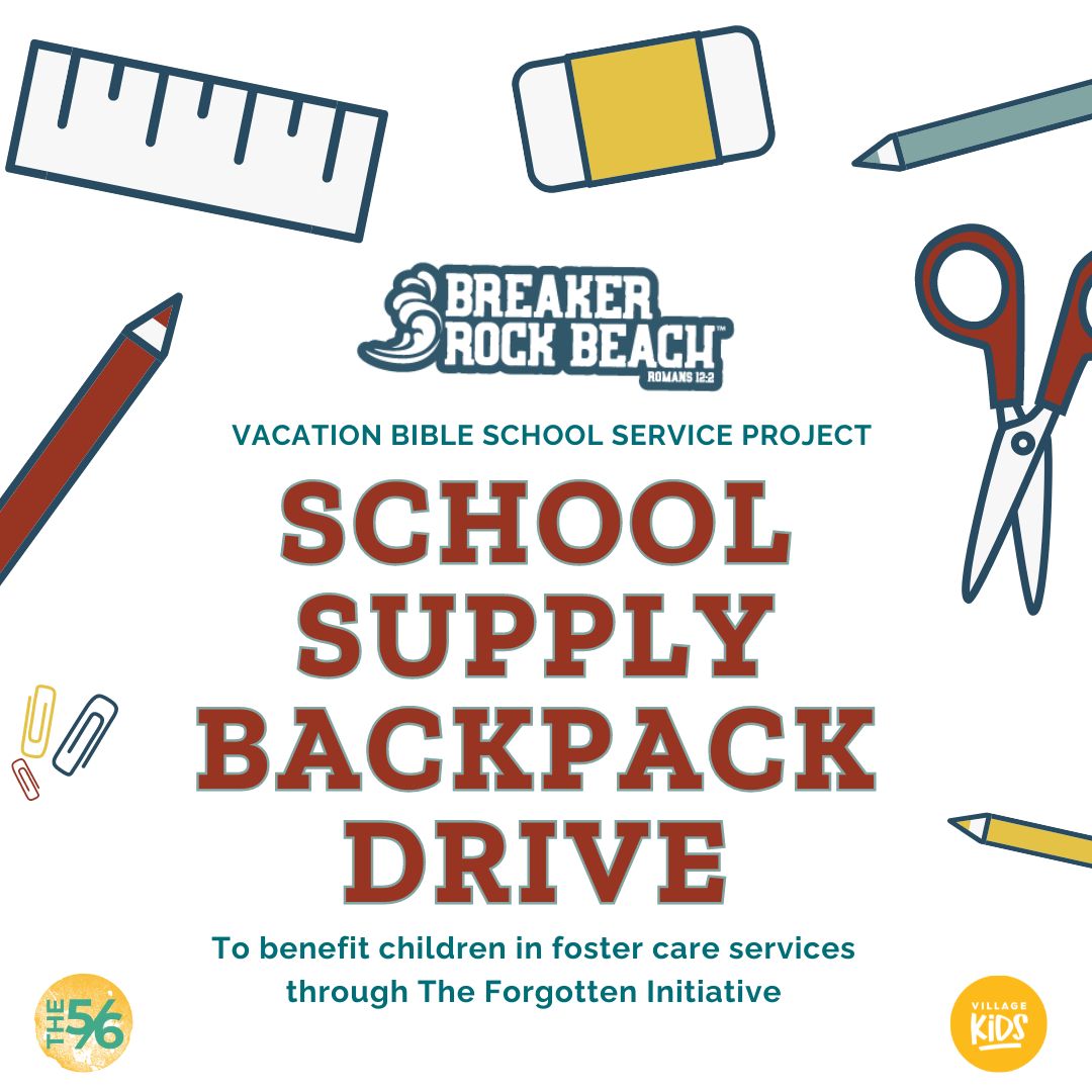 vbs 2024 school supply backpack drive